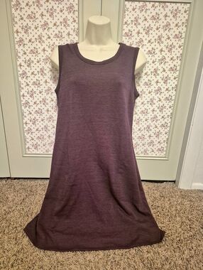 New 32 Degrees Cool Casual Sleeveless Midi Dress Burgundy Size M